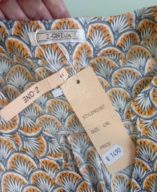 Blusa estampada manga 3/4