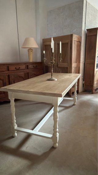 Mesa restaurada estilo farmhouse restaurada