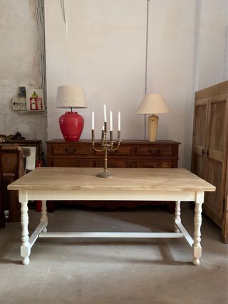 Mesa restaurada estilo farmhouse restaurada