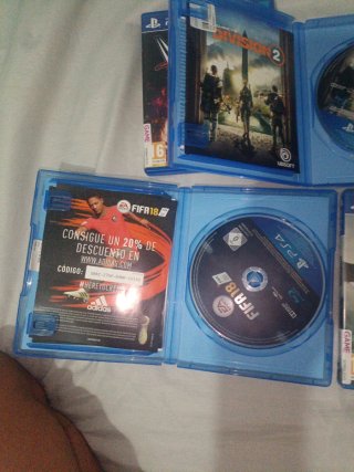 Lote 6 Juegos PS4: FIFA 18, WWE 2K17, Gran Turismo