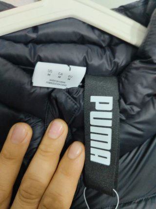 Chaleco plumífero Puma negro