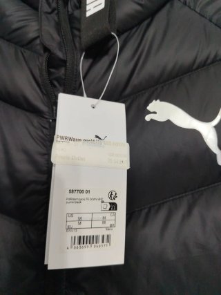 Chaleco plumífero Puma negro