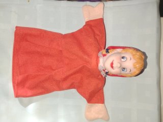 Títere de tela de la capelucita roja i los abuelos