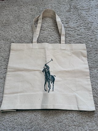 Bolsa Tote Ralph Lauren Beige