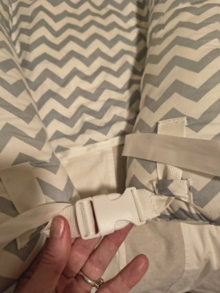 Reductor cuna bebé zigzag gris
