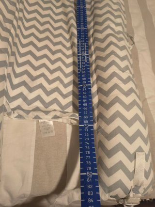 Reductor cuna bebé zigzag gris