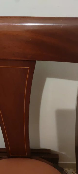 Mesa redonda madera maciza y 4 sillas