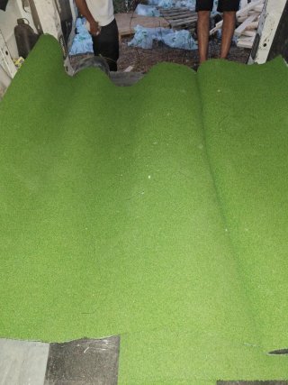 Suelo verde para furgoneta o camper