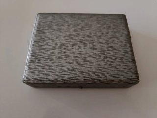 Pitillera de plata 800 con cerillero.+ Regalo