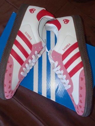 Adidas Samba Mujer Corazón Rosa Blanco
