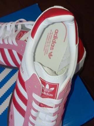 Adidas Samba Mujer Corazón Rosa Blanco