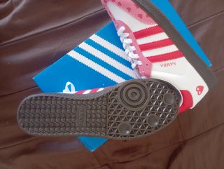 Adidas Samba Mujer Corazón Rosa Blanco