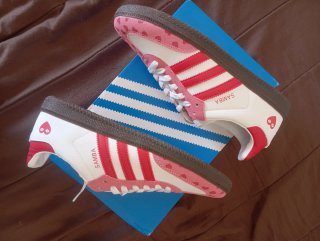 Adidas Samba Mujer Corazón Rosa Blanco