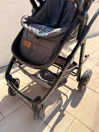 Carrito bebé 3 piezas gris