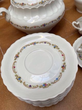 Juego de consomé de porcelana
