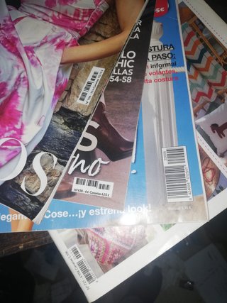 4 revistas moda con patrones sin usar