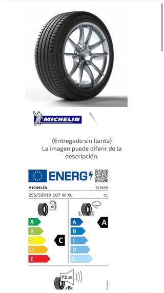Michelin 255/50 R19 107W Latitude Sport 3 XL TL ZP