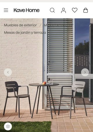 Mesa y 2 Sillas Kave Home Exterior