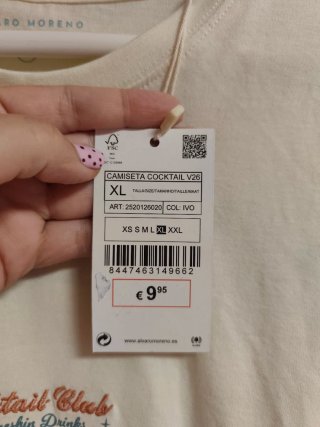 Camisetas de chico Álvaro Moreno Talla XL nuevas