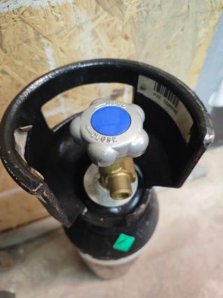 Botella Nitrógeno Praxair 5L Vacía