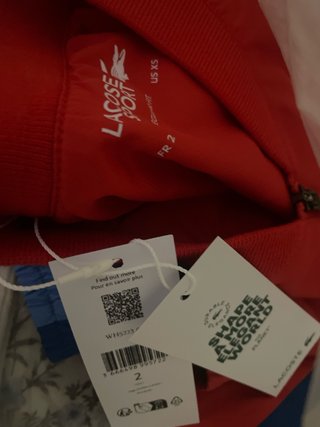 Conjunto Chándal Lacoste Rojo y Azul