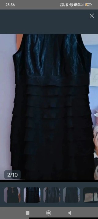 Elegante Vestido Fiesta con Gargantilla