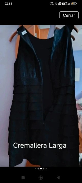 Elegante Vestido Fiesta con Gargantilla