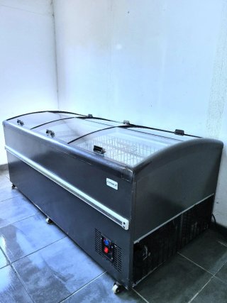 Congelador isla marca ESCOFRED 6 corredera cristal