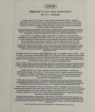 iPad Pro 11-inch 3rd Generation 256GB