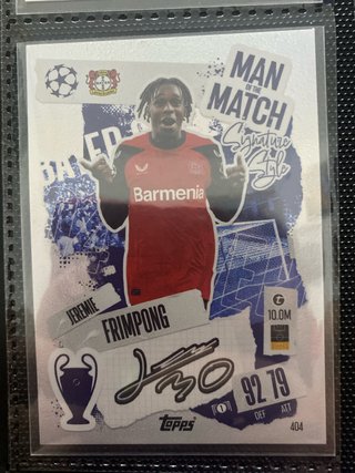 Cromo Jeremie Frimpong Man of the Match 24/25
