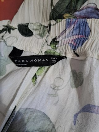 Conjunto Zara Pantalón Estampado y Blusa