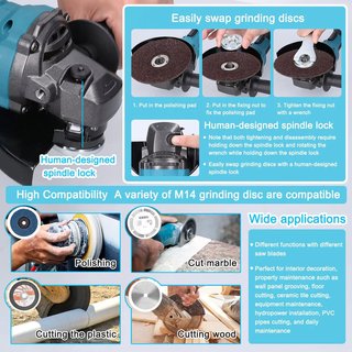 Amoladora M14 125mm 19500rpm