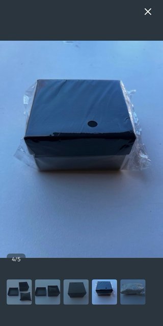 Caja de regalo negra para joyas o relojes