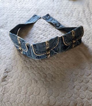Cinto de ganga com bolsos