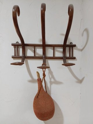 Cantimplora antigua calabaza hecha a mano