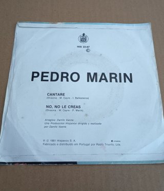 Pedro Marin Cantare Vinil ( Single )