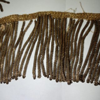 Galón antiguo hilo de oro puntilla hojilla