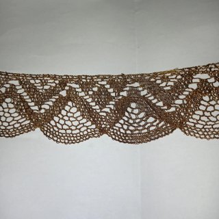 Galón antiguo hilo de oro puntilla hojilla