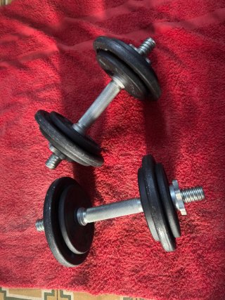 Mancuernas DOMYOS 2x10kg + Estuche
