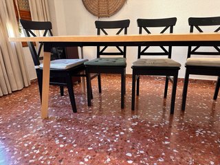 Mesa de comedor de madera Ikea 200x90cm