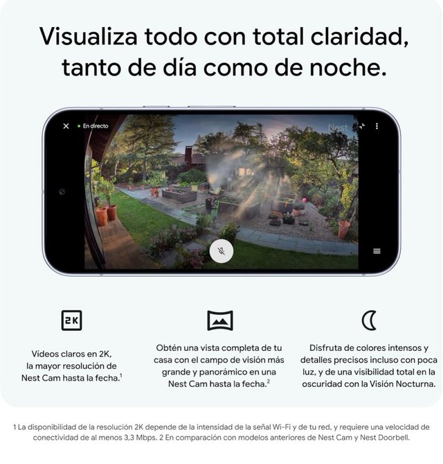 Google Nest Cam Outdoor 2ª Gen 2K
