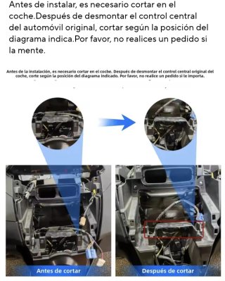 Pantalla táctil coche Toyota Yaris 2005-2011