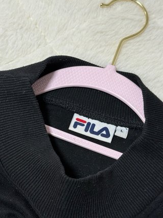 Sudadera Fila Negra Terciopelo