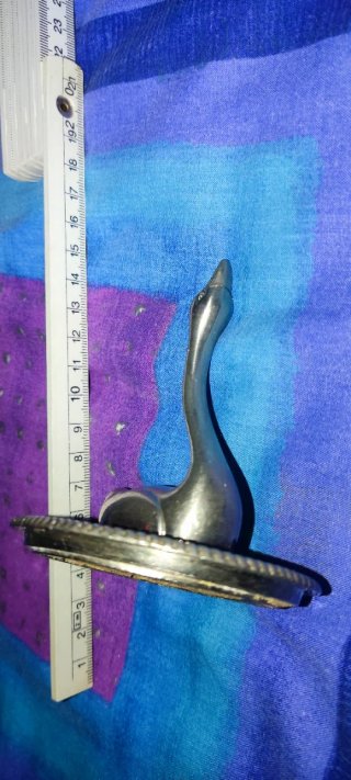 Porta anillo cisne plateado