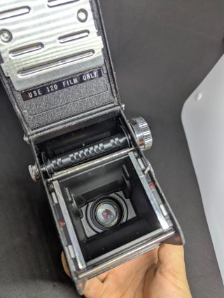 Yashica D fotocamera medio formato 120