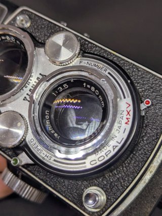 Yashica D fotocamera medio formato 120