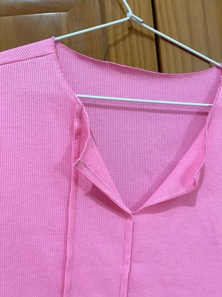 Camisola Rosa Manga Comprida