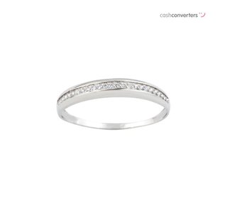 anillo oro 18k con piedra con circonita