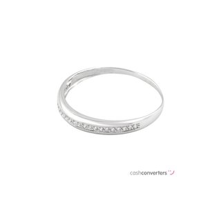 anillo oro 18k con piedra con circonita
