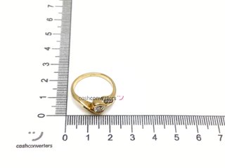 anillo oro 18k con piedra con diamante